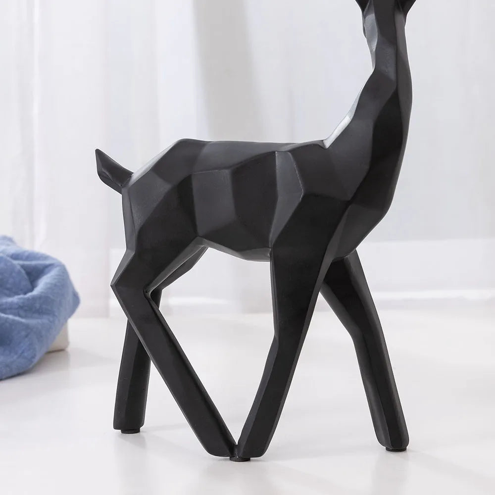European Style Decorative Items Creative Resin Crafts  Decorative Items  Geometric Deer Ornaments Gifts  Living Room Home