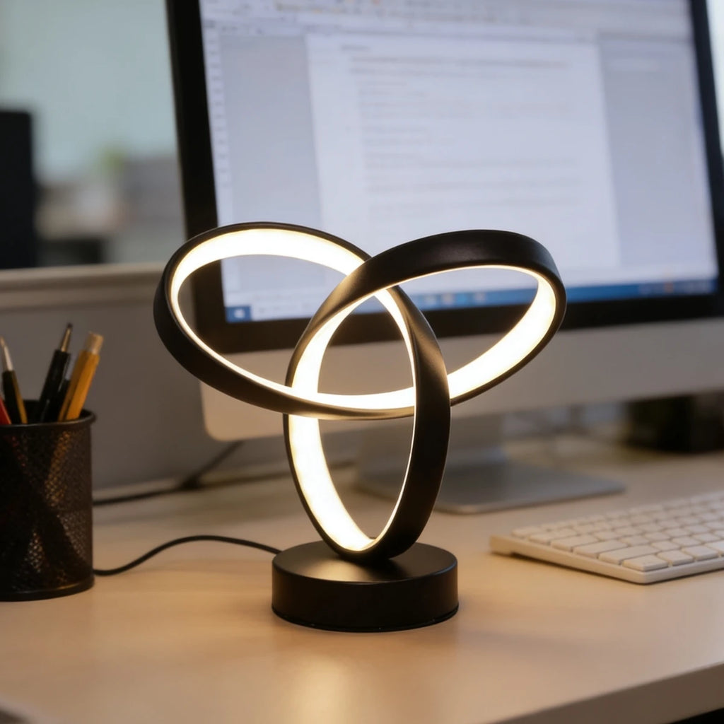 Modern and stylish LED desk lamp - USB dimmable, perfect for office, bedroom, study decoration,