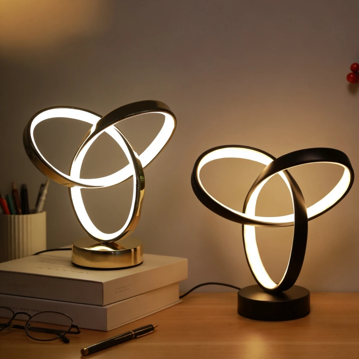 Modern and stylish LED desk lamp - USB dimmable, perfect for office, bedroom, study decoration,