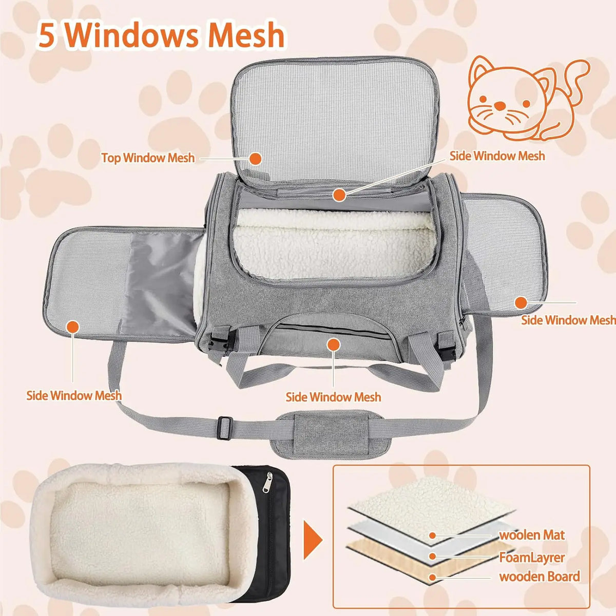 Airline Approved Pet Carrier Soft Sided
