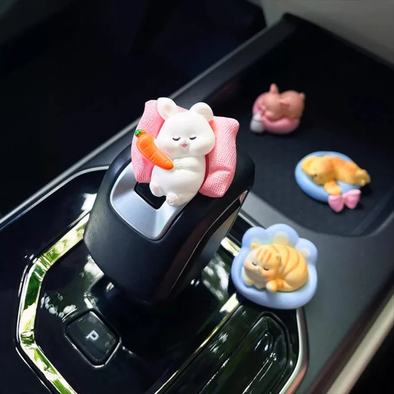 Cute Cars Accessories Funny Kawaii Animal Ornament Auto Central Control Screen Rearview Mirror Decor Car Accessories Interior