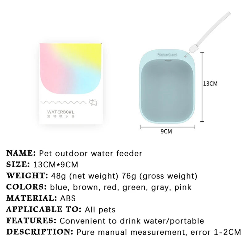 Pet Travel Water Bottle Portable Pet Dog Water