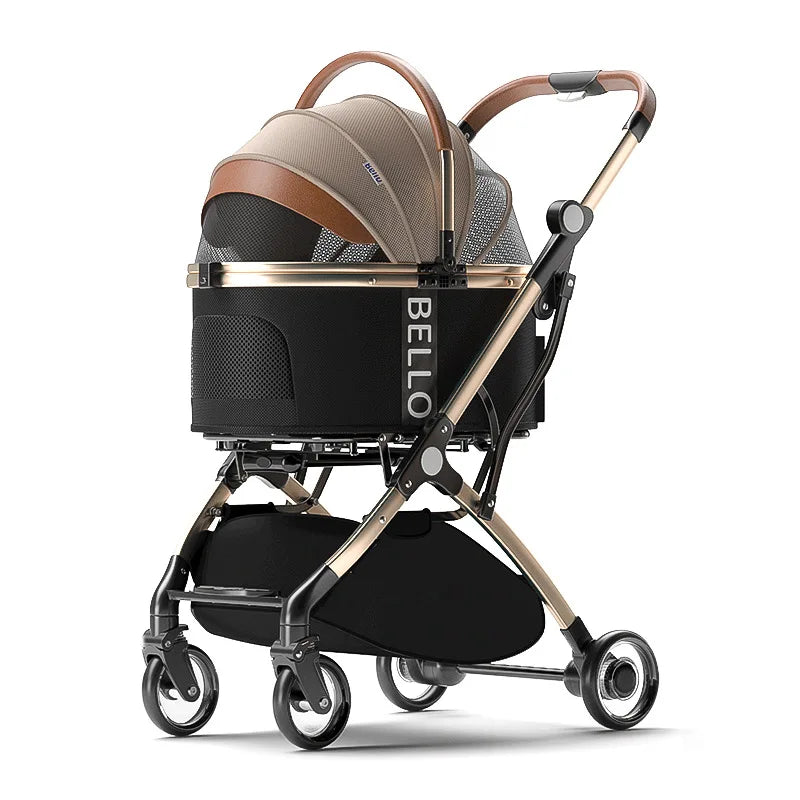 Pet Stroller Cats Dogs Carrier Wheels