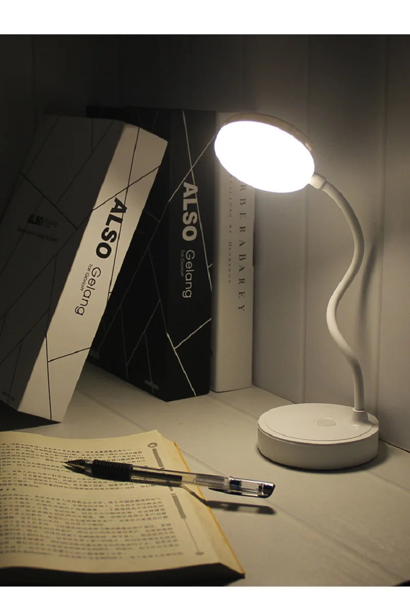 LED Desk Lamp 3 Levels Dimmable USB Rechargeable Battery Powered Portable Touch Table Light Eye protection