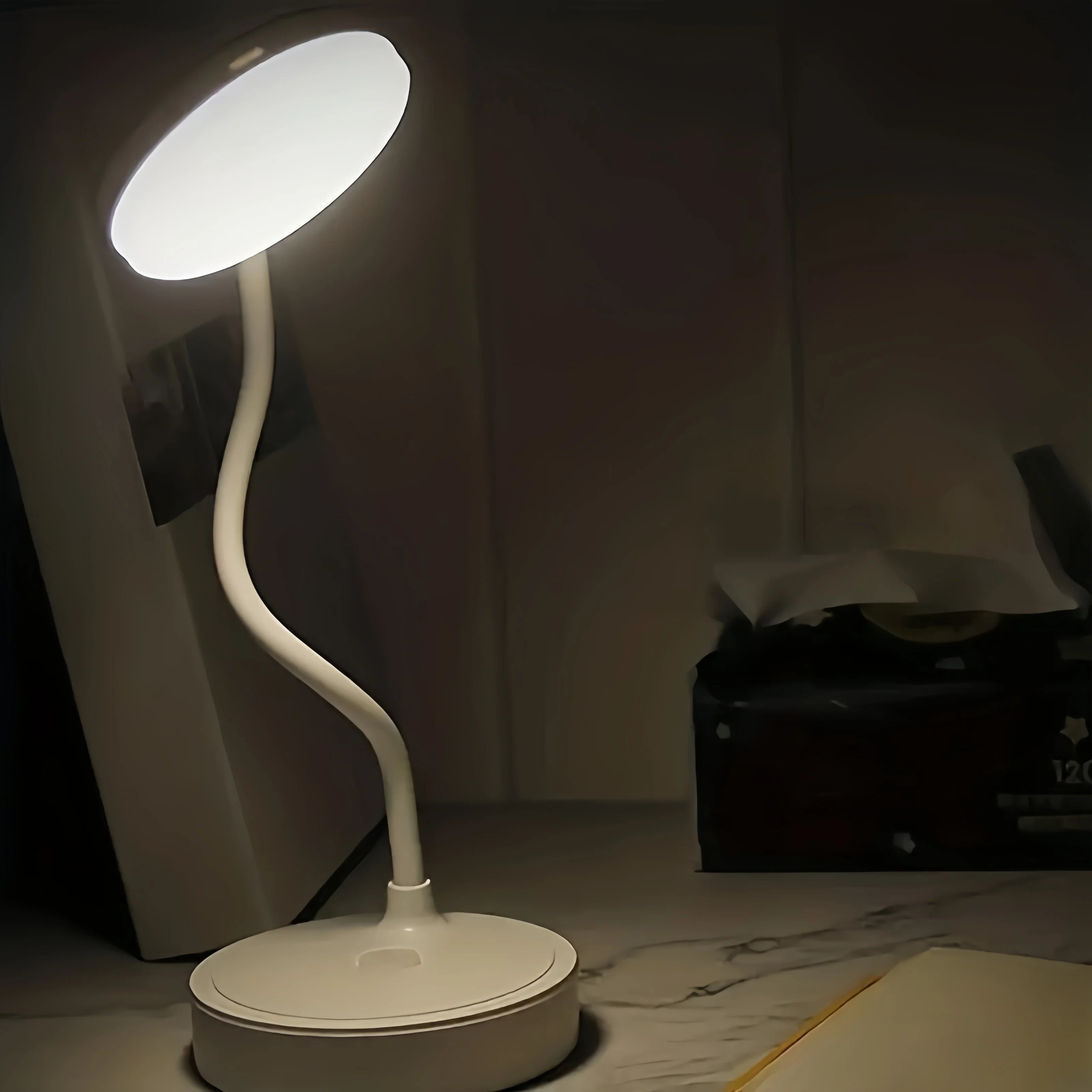 LED Desk Lamp With USB Charging Port Flexible LED White Light Perfect for Home Office Reading Study