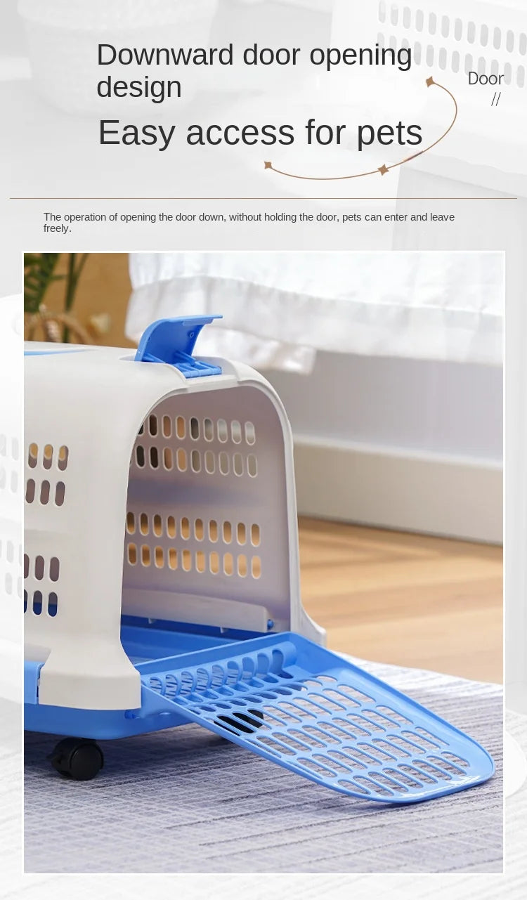 Portable Plastic Pet Carrier Durable