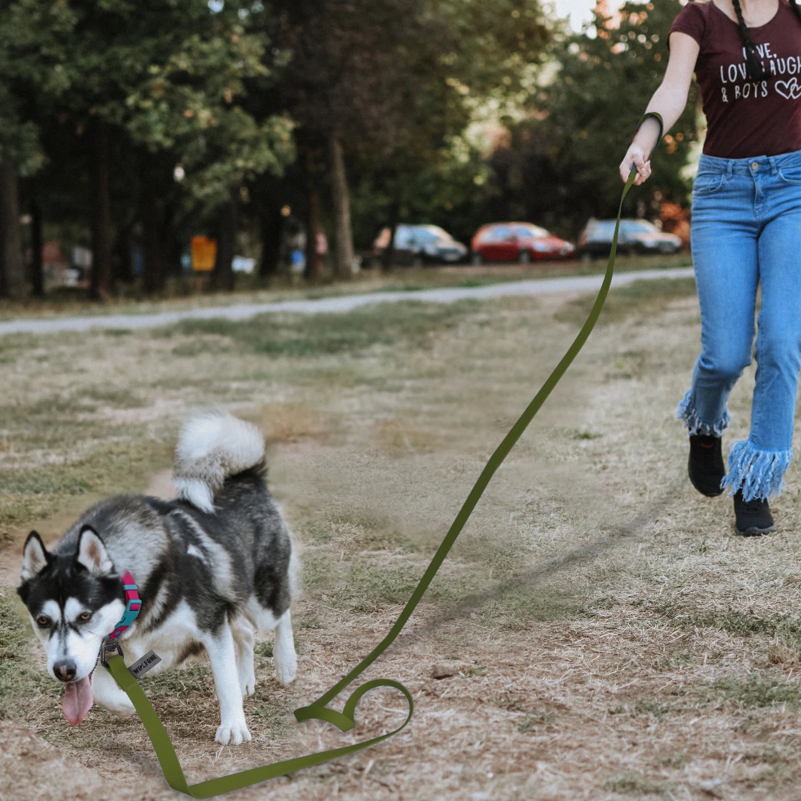 Football Textures Pet Supplies PVC Long Dog Leash Small Big Dogs Accessories Leash for Beagle Husky 3M 6M Pets Leads