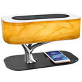 Smart Bedside LED Desk Lamp Built-in Bluetooth Speaker Wireless Phone Charger Smart LED Dimmable