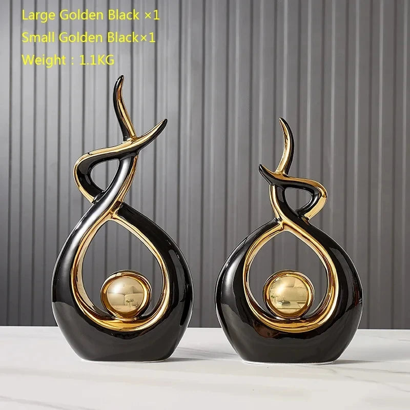 Nordic ceramic figurines for home decor