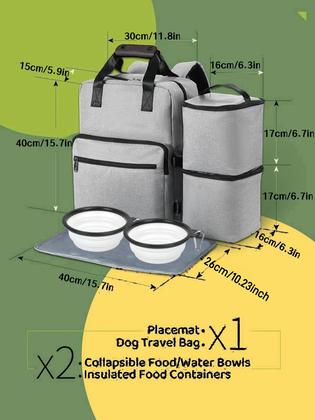 .Pet Supplies Backpack Dog Cat Food Diaper
