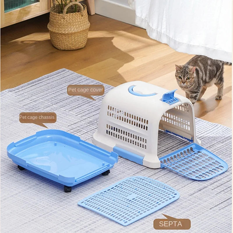 Portable Plastic Pet Carrier Durable