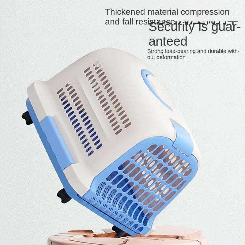 Portable Plastic Pet Carrier Durable