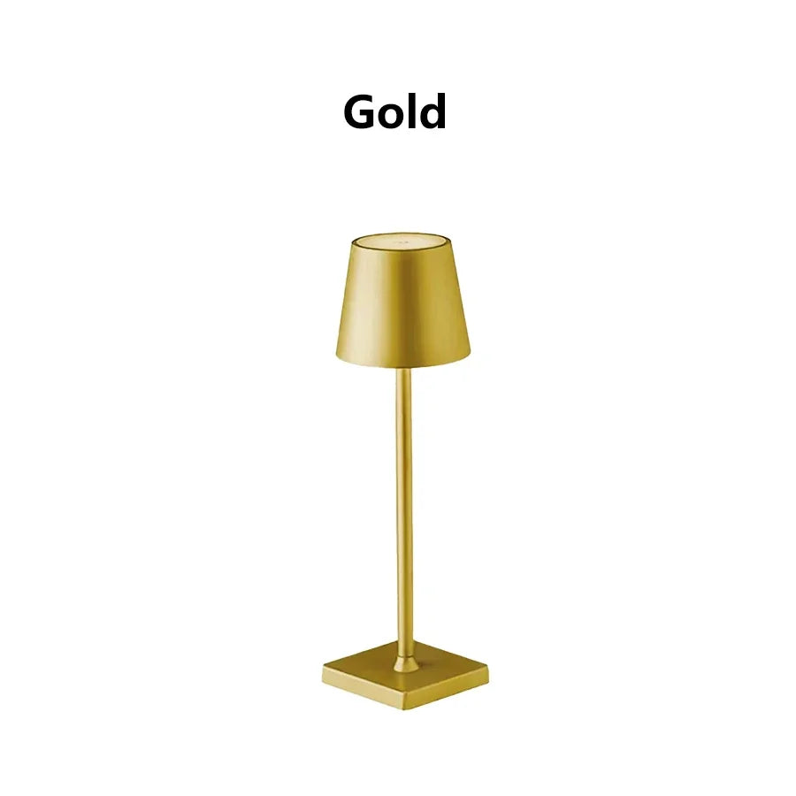 LED Desk Lamp Usb Rechargeable Table Lamp Wireless Touch 3 Color Desktop Night Light