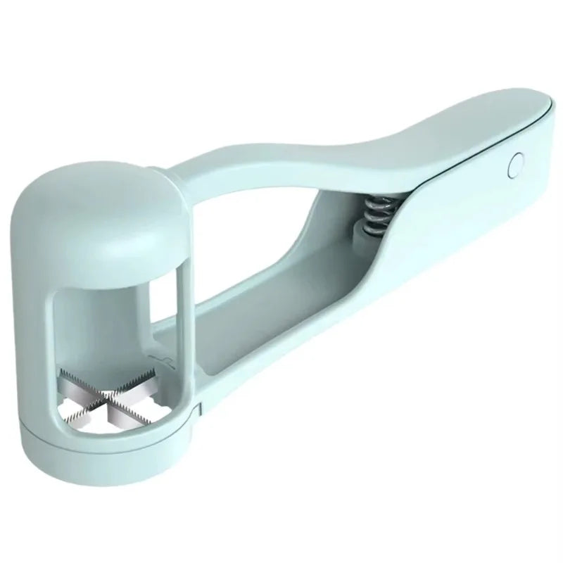 Toddler Grape Cutter, Stainless Steel Fruit Slicer for Baby, Kitchen Gadget to Quarter Grapes and Tomatoes