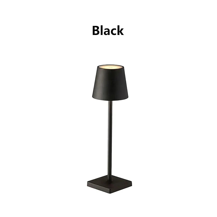 LED Desk Lamp Usb Rechargeable Table Lamp Wireless Touch 3 Color Desktop Night Light