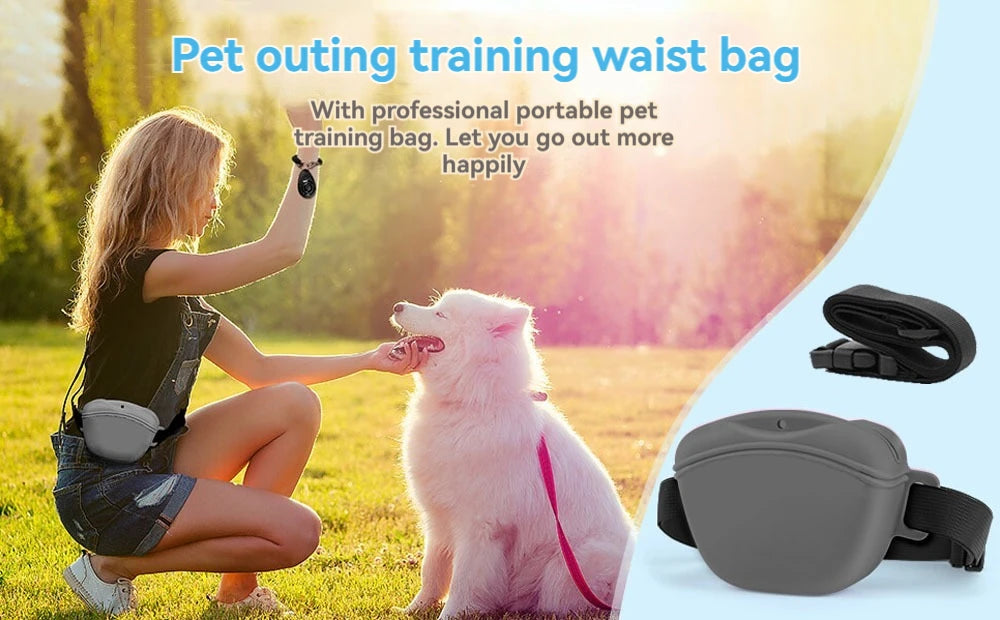 Pet Supplies Silicone Dogs Treat Bag 