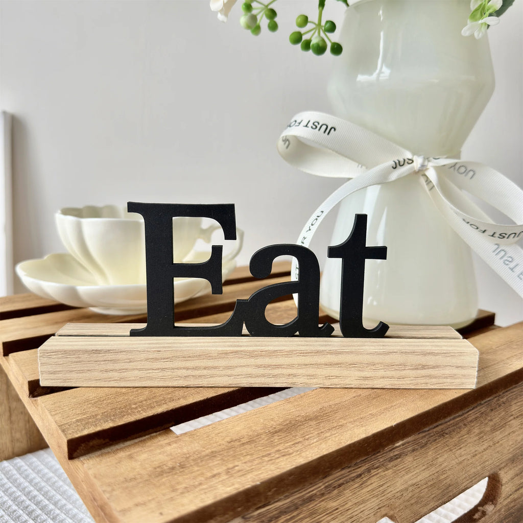 Wooden inspirational home decoration 