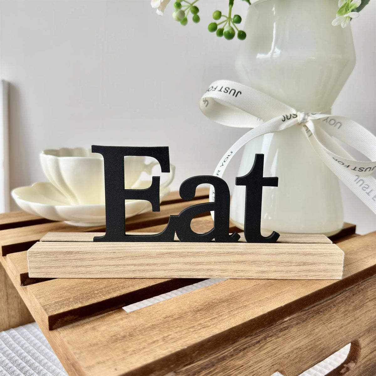 Wooden inspirational home decoration 
